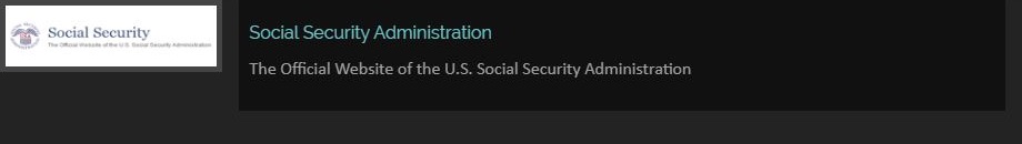 Social Security Administration The Official Website of the U.S. Social Security Administration